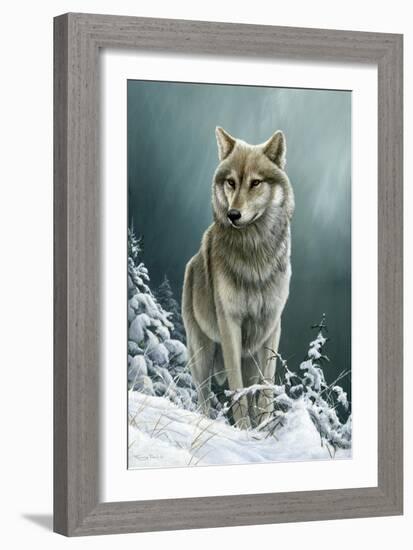 0982 Wolf On The Ridge-Jeremy Paul-Framed Giclee Print