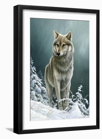 0982 Wolf On The Ridge-Jeremy Paul-Framed Giclee Print