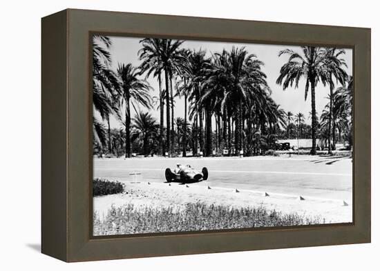 1.5 Litre Mercedes in Action, Tripoli Grand Prix, Tripoli, Libya, 1939-null-Framed Premier Image Canvas