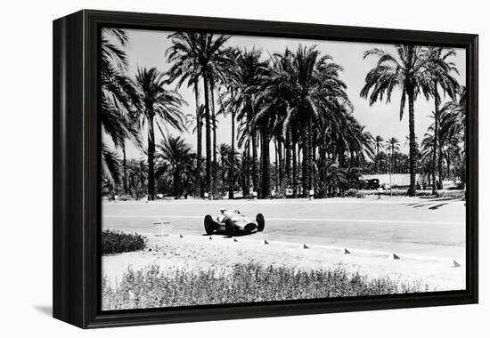 1.5 Litre Mercedes in Action, Tripoli Grand Prix, Tripoli, Libya, 1939-null-Framed Premier Image Canvas