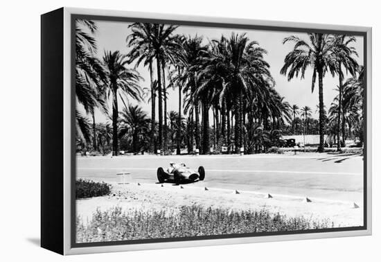 1.5 Litre Mercedes in Action, Tripoli Grand Prix, Tripoli, Libya, 1939-null-Framed Premier Image Canvas