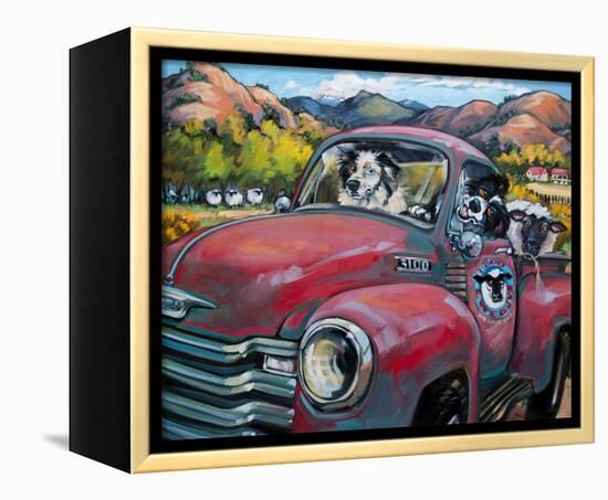 1-800 Ewe Guys-CR Townsend-Framed Stretched Canvas