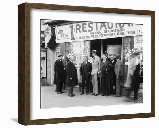 1 Cent Restaurant of the Bernarr Macfadden Foundation for Unemployment Relief-null-Framed Premium Photographic Print