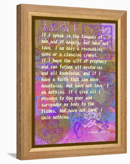 1 Corinthians 13:1-3-Cathy Cute-Framed Premier Image Canvas