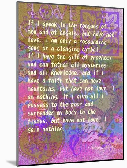 1 Corinthians 13:1-3-Cathy Cute-Mounted Giclee Print