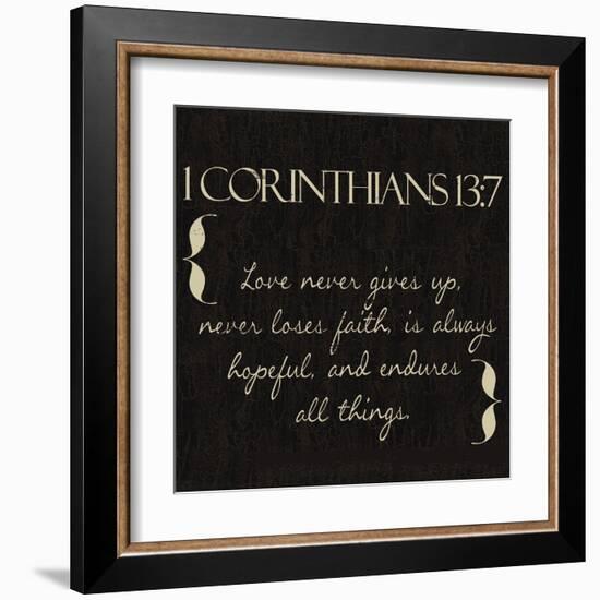 1 Corinthians 13-7-Taylor Greene-Framed Art Print