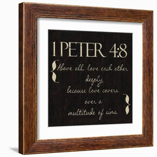 1 Peter 4-8-Taylor Greene-Framed Art Print