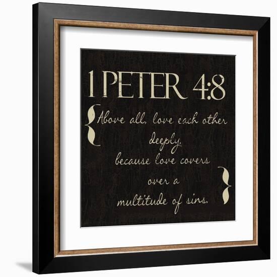 1 Peter 4-8-Taylor Greene-Framed Art Print