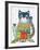 1 Rain Cat-Oxana Zaika-Framed Giclee Print