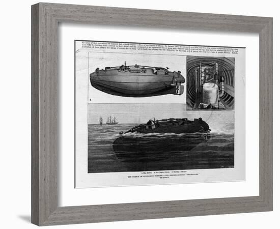 1. the Model. 2. the Engine Room. 3. Making a Plunge. the Science of Submarine Warfare - the Torped-null-Framed Giclee Print