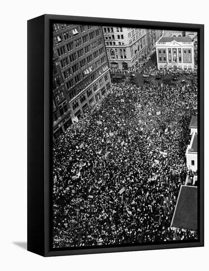 10,000 Communists in New York City's Union Square-null-Framed Stretched Canvas