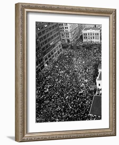 10,000 Communists in New York City's Union Square-null-Framed Photo