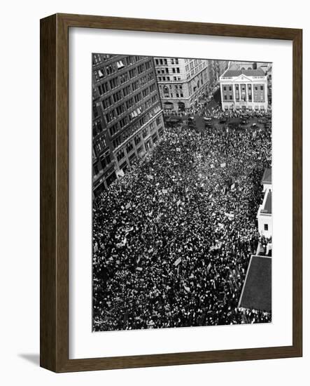 10,000 Communists in New York City's Union Square-null-Framed Photo