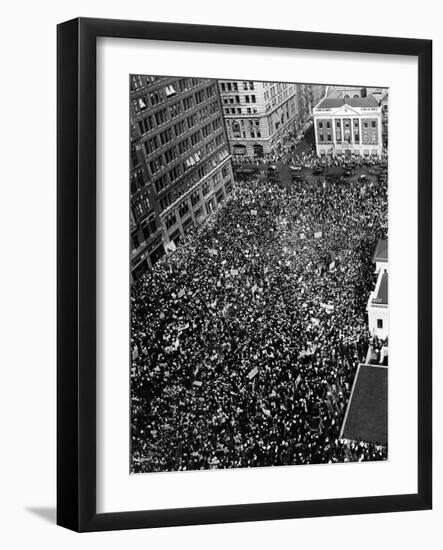 10,000 Communists in New York City's Union Square-null-Framed Photo