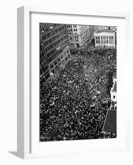 10,000 Communists in New York City's Union Square-null-Framed Photo