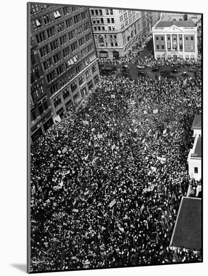 10,000 Communists in New York City's Union Square-null-Mounted Photo