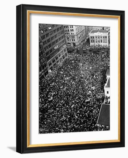 10,000 Communists in New York City's Union Square-null-Framed Photo