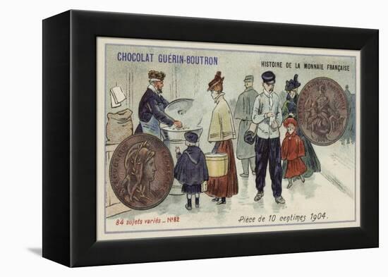 10 Centimes Piece, 1904-null-Framed Premier Image Canvas