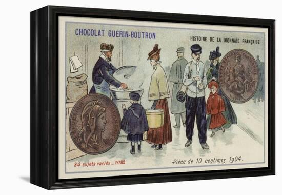 10 Centimes Piece, 1904-null-Framed Premier Image Canvas