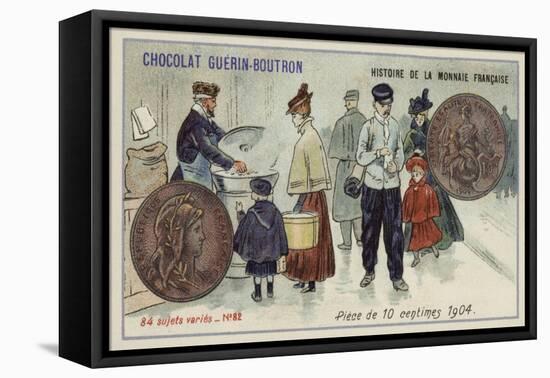 10 Centimes Piece, 1904-null-Framed Premier Image Canvas