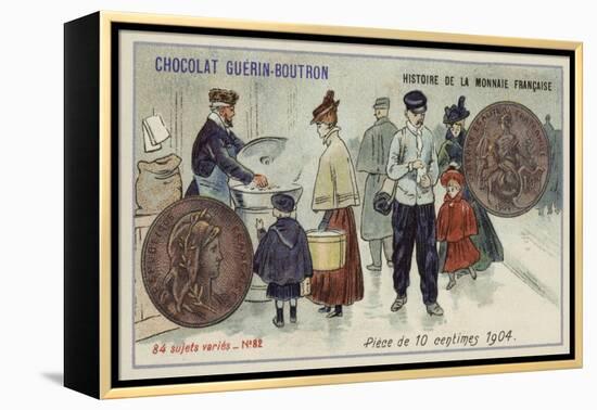 10 Centimes Piece, 1904-null-Framed Premier Image Canvas