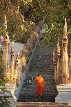 Barefooted Buddhist Monks in Chiang Mai Thailand-10 FACE-Photographic Print