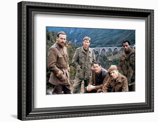 10 FROM NAVARONE, 1978 directed by GUY HAMILTON with Franco Nero, Harrison Ford, Robert Shaw, Edwar-null-Framed Photo