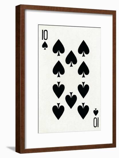 10 of Spades from a deck of Goodall & Son Ltd. playing cards, c1940-Unknown-Framed Giclee Print