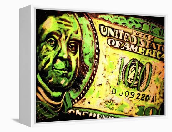 100 Bill-Rock Demarco-Framed Premier Image Canvas