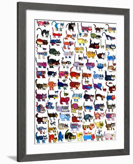 100 Cats and a Mouse-Vittorio-Framed Art Print