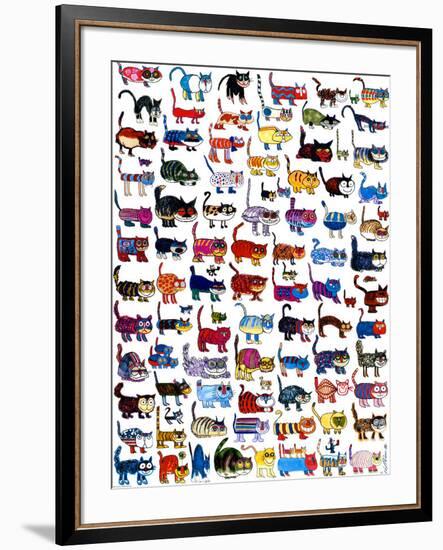 100 Cats and a Mouse-Vittorio-Framed Art Print