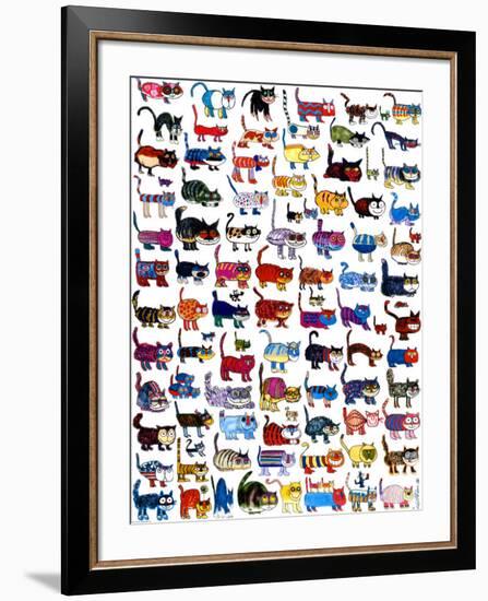 100 Cats and a Mouse-Vittorio-Framed Art Print