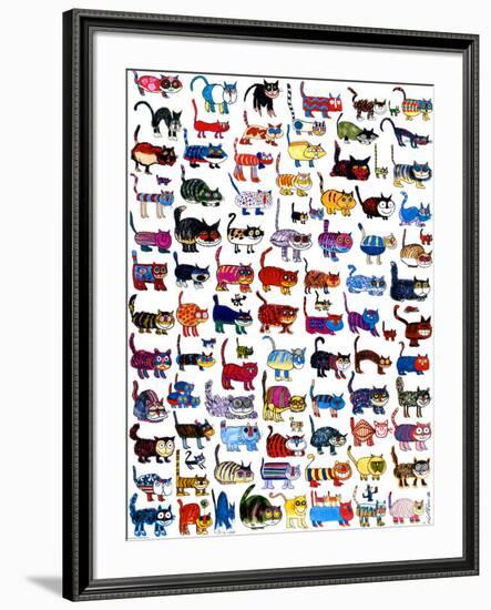 100 Cats and a Mouse-Vittorio-Framed Art Print