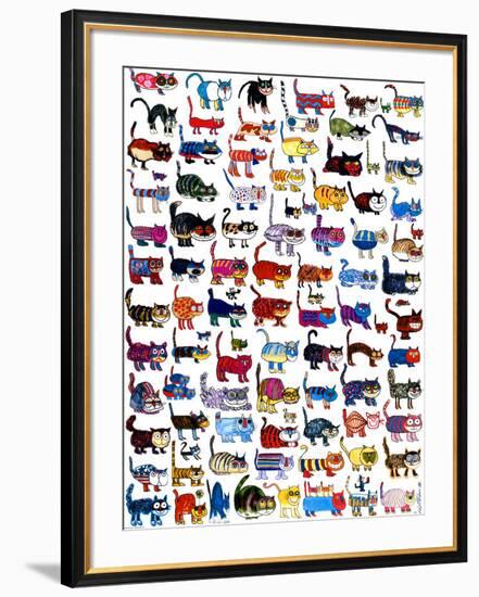 100 Cats and a Mouse-Vittorio-Framed Art Print