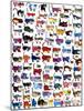 100 Cats and a Mouse-Vittorio-Mounted Art Print