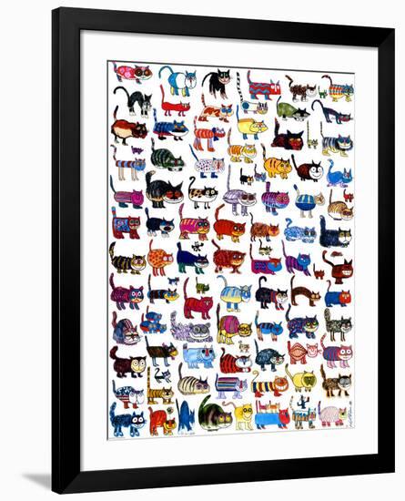 100 Cats and a Mouse-Vittorio-Framed Art Print