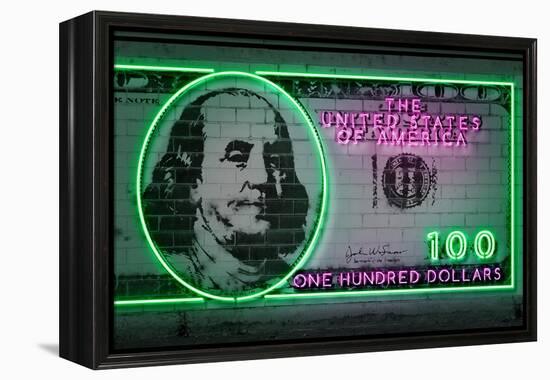 100 Dollars-Octavian Mielu-Framed Stretched Canvas