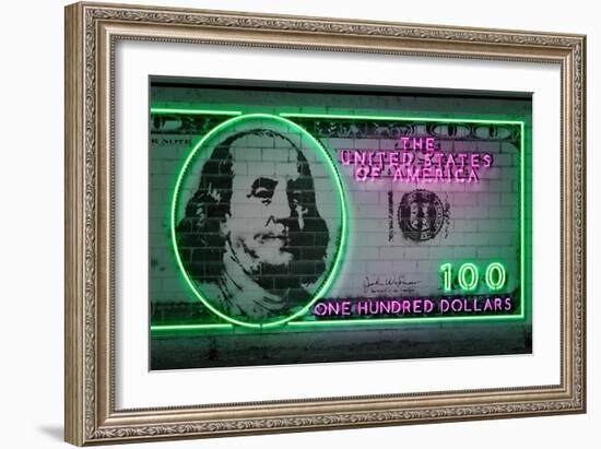 100 Dollars-Octavian Mielu-Framed Art Print