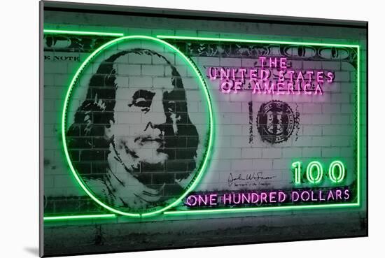 100 Dollars-Octavian Mielu-Mounted Art Print