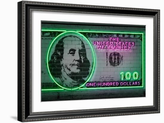 100 Dollars-Octavian Mielu-Framed Art Print
