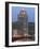 100 E. Wisconsin Building, Downtown from Riverwalk-Walter Bibikow-Framed Photographic Print