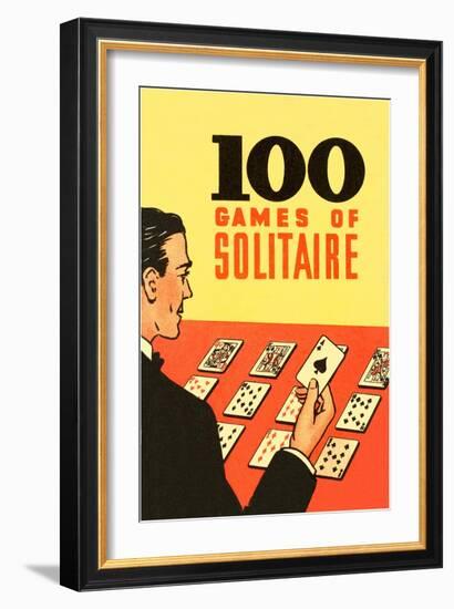 100 Games of Solitaire-null-Framed Giclee Print