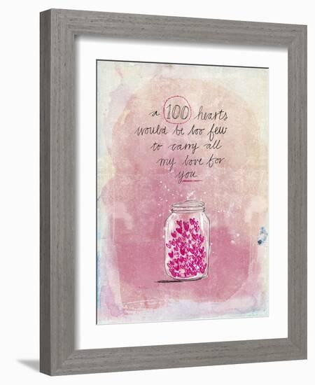 100 Hearts-Paula Mills-Framed Giclee Print