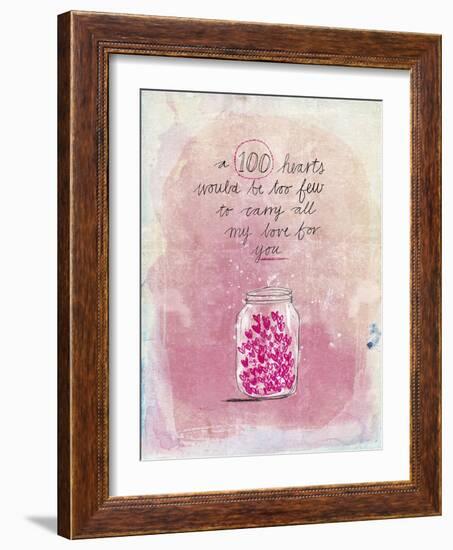 100 Hearts-Paula Mills-Framed Giclee Print