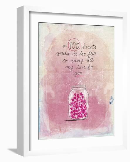 100 Hearts-Paula Mills-Framed Giclee Print
