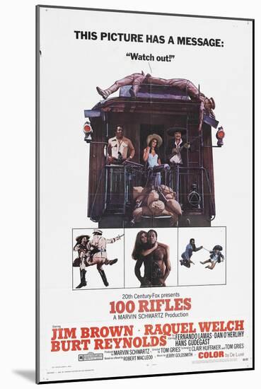 100 Rifles, 1969, Directed by Tom Gries-null-Mounted Giclee Print