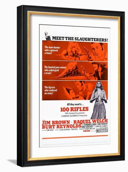 100 Rifles-null-Framed Art Print