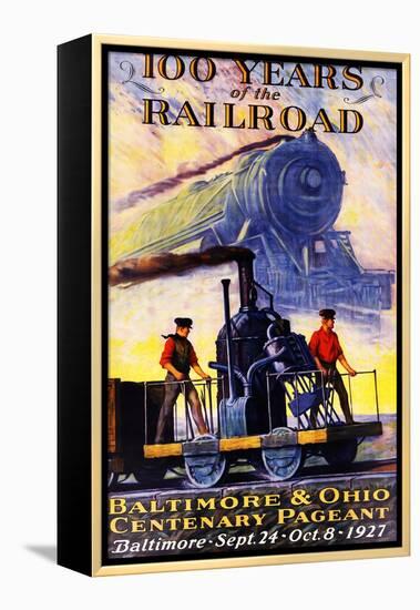 100 Years of the Railroad: the Centenary Pageant-null-Framed Premier Image Canvas