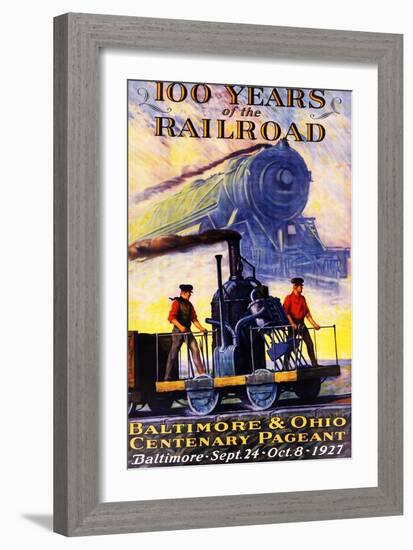 100 Years of the Railroad: the Centenary Pageant-null-Framed Giclee Print