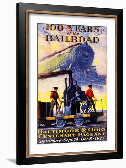 100 Years of the Railroad: the Centenary Pageant-null-Framed Giclee Print